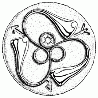 Client: Matt Preuss ~ ‘Avalon’ ~ Tattoo Design ~ Pencil & Ink Illustration  ~ Fall 2004 ~ Howell, MI