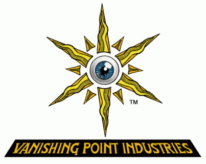 Client: Vanishing Point Industries - Logo – Pencil & Ink Illustration + Digital Color & Text - 09/2005 ~ Lansing, MI