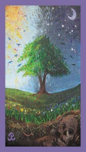 Kaleidoscope Moon Business Card - front