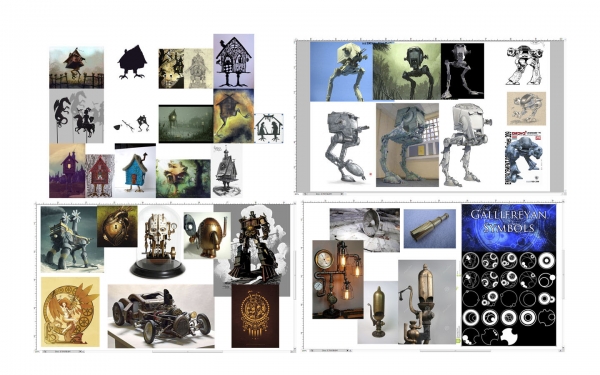 House Romana, Reference/Inspiration sheets