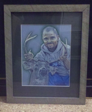 Commemorative Portrait of Joshua Weage - Framed